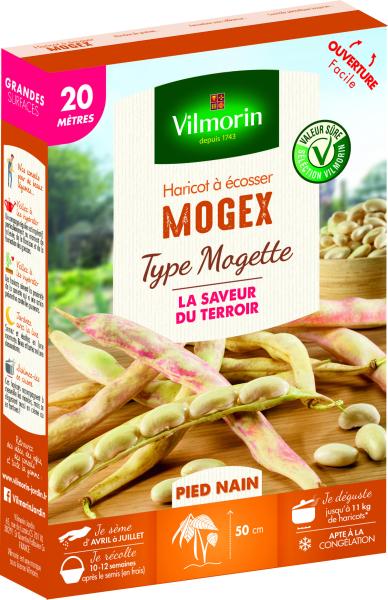 Légumes Secs - Haricot Nain à Ecosser Mogex (type Mogette) - 20 m - PACKAGING_3D_RECTO